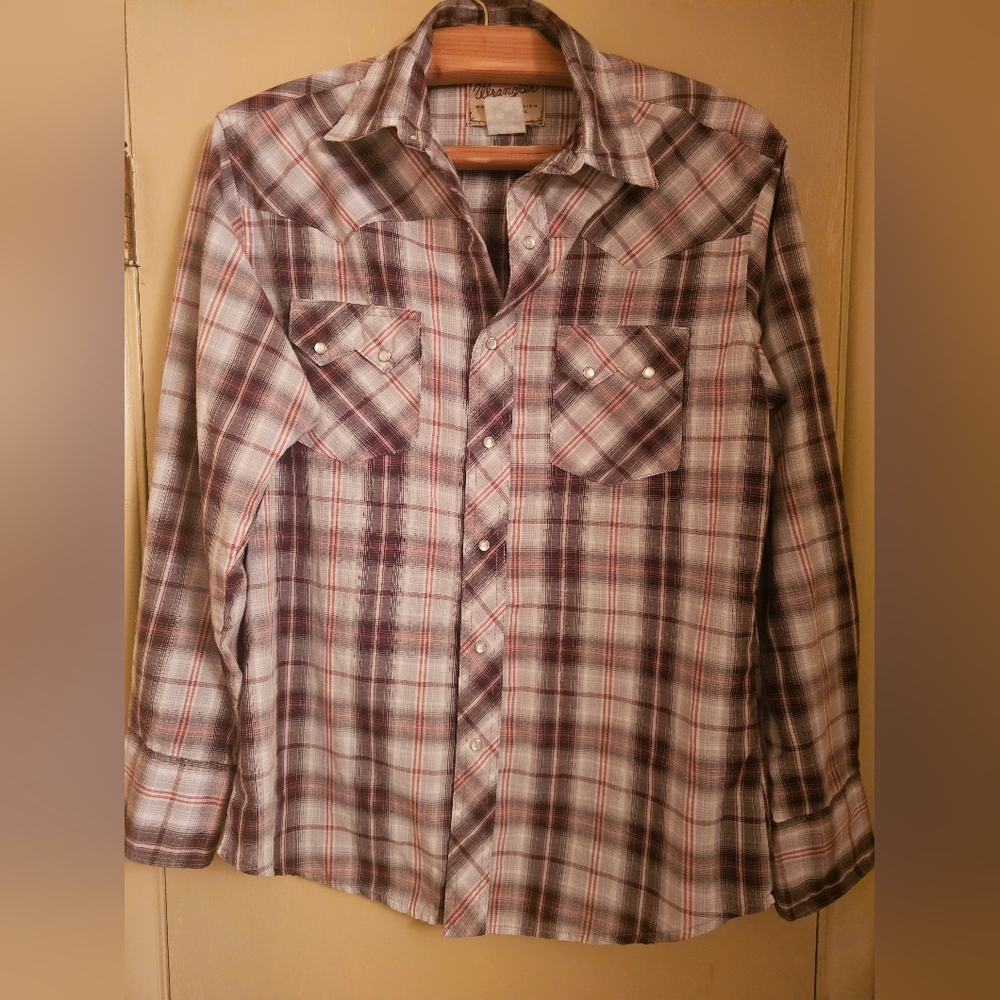 Authentic Original Wrangler Western Snap Shirt